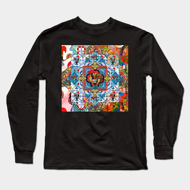 Portuguese folk art Long Sleeve T-Shirt by Azorean1963